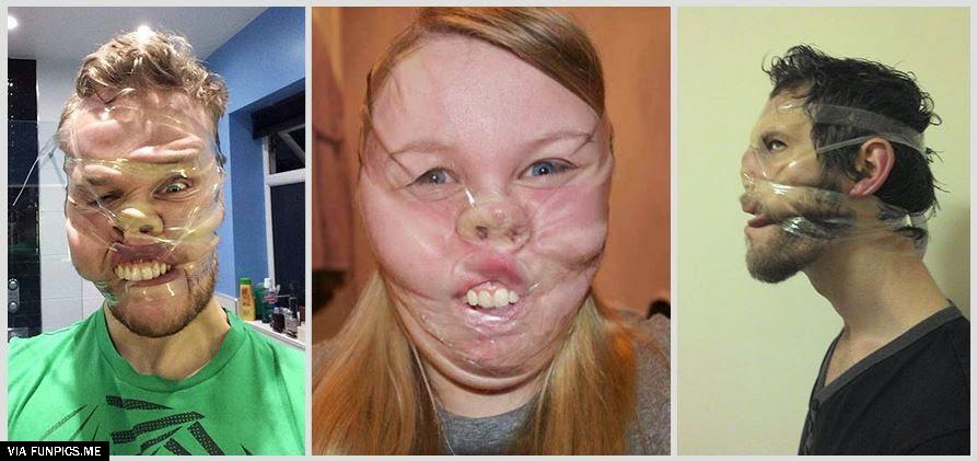 scotch tape selfies  15