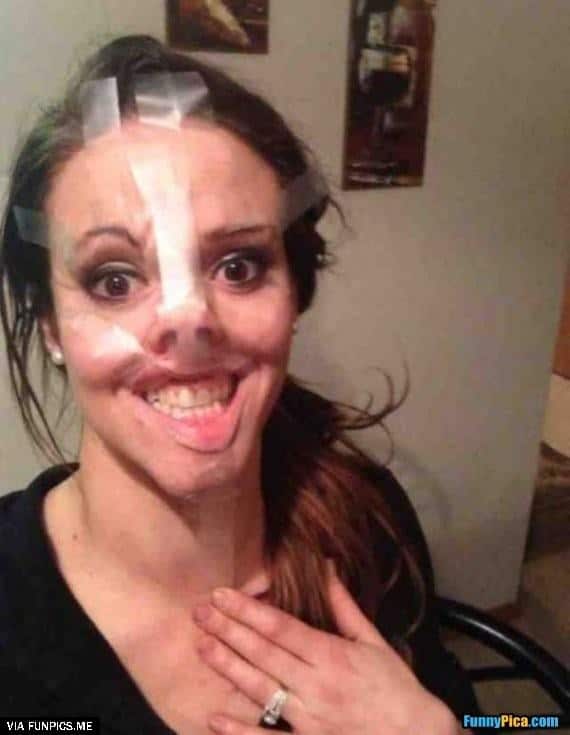 scotch tape selfies  6