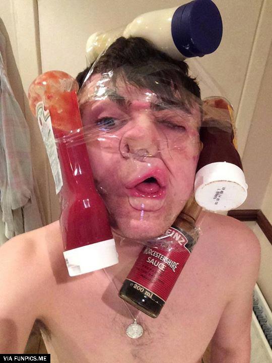 scotch tape selfies  1