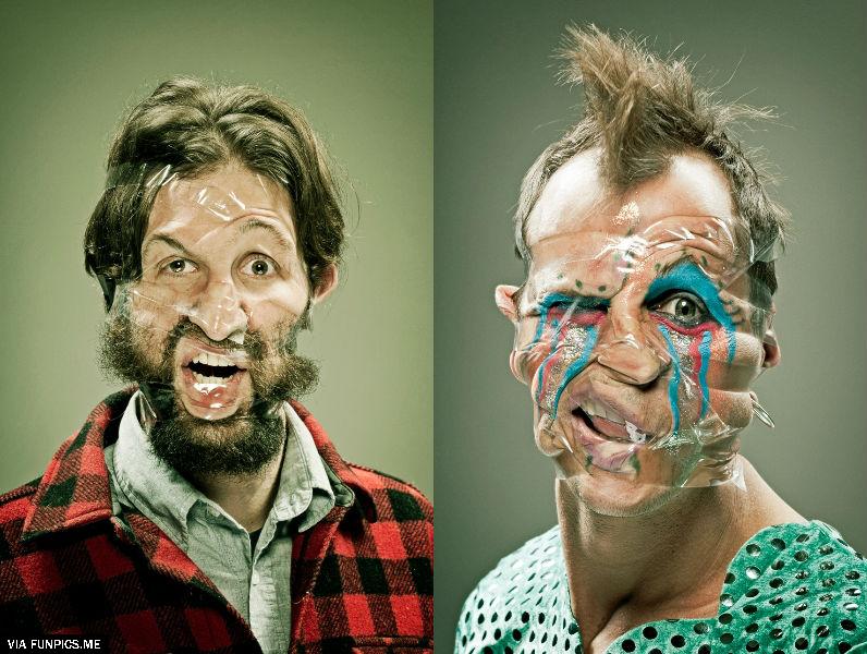 scotch tape selfies  13