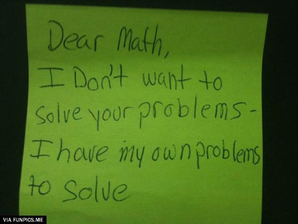 Dear Maths