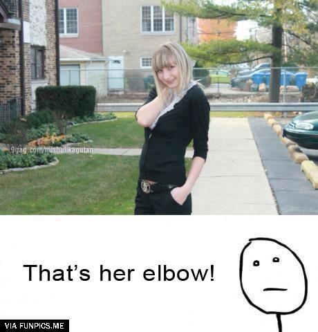 Thats her elbow