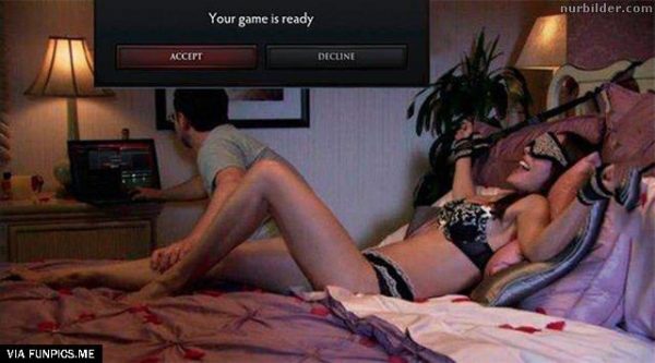 His notion of gaming is different from hers