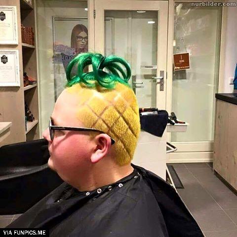 The pineapple haircut