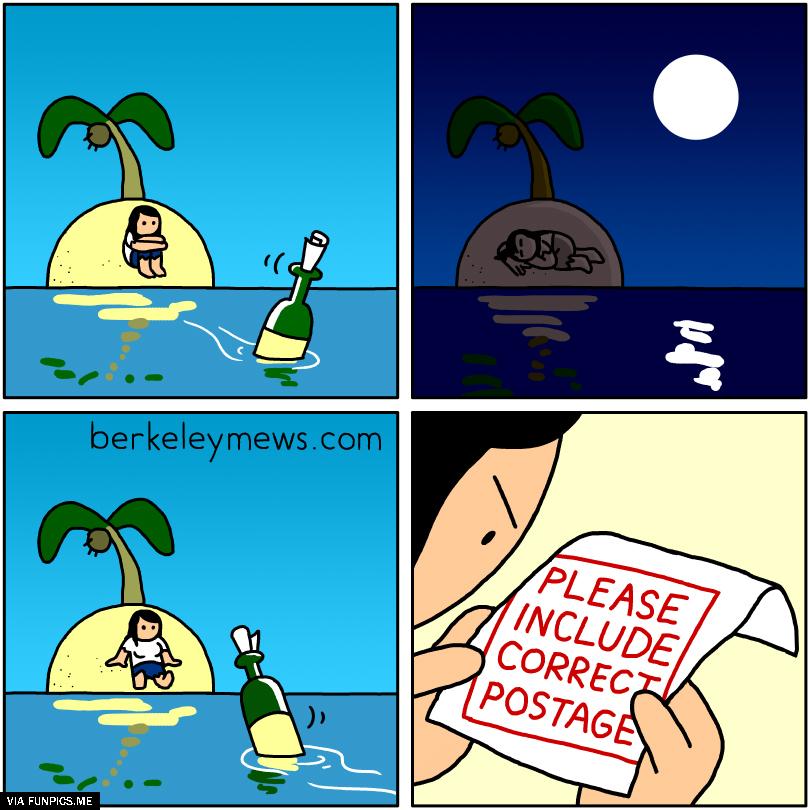 Always stamp your bottle message
