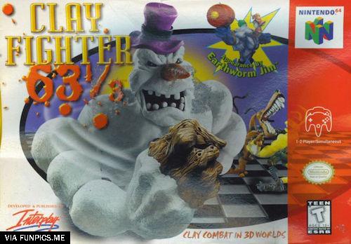 funny video games clay fighter