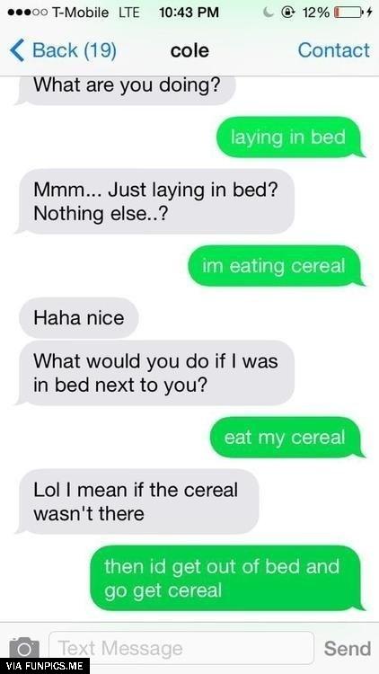 Eat my cereal