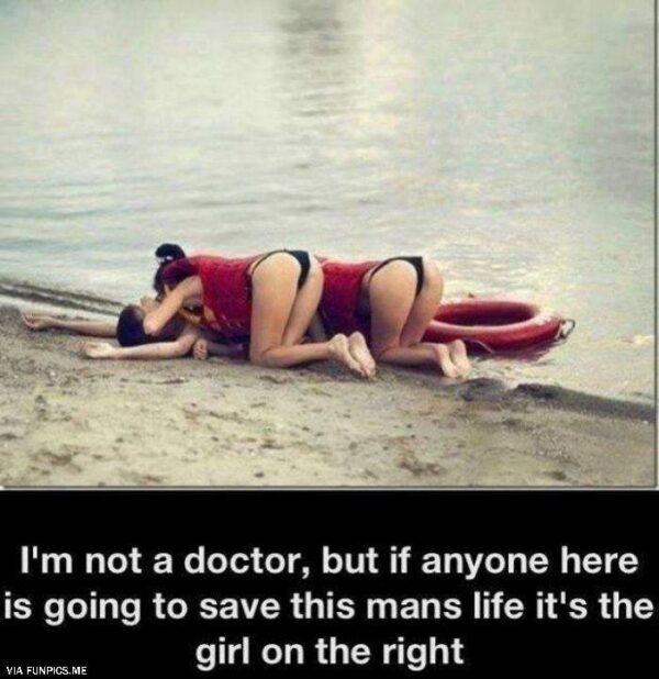 It’s the girl on the right who is the real savior