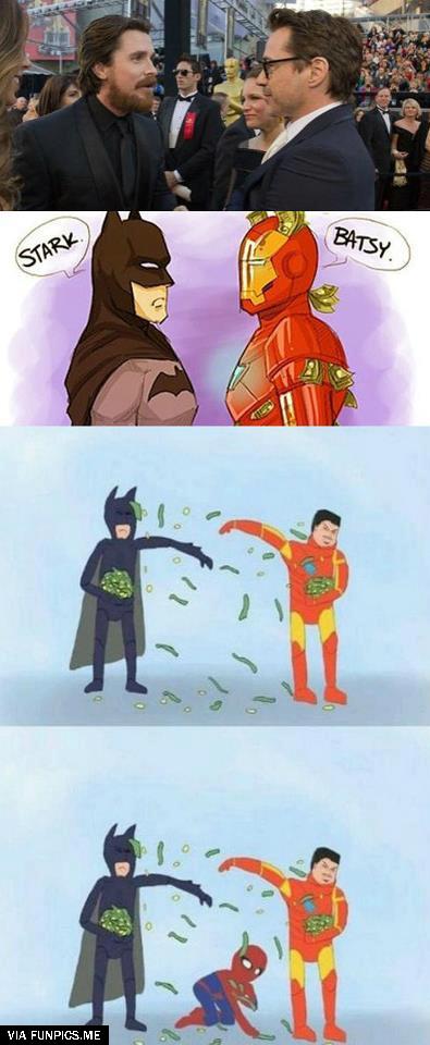 The Batman-Iron Man Confrontation