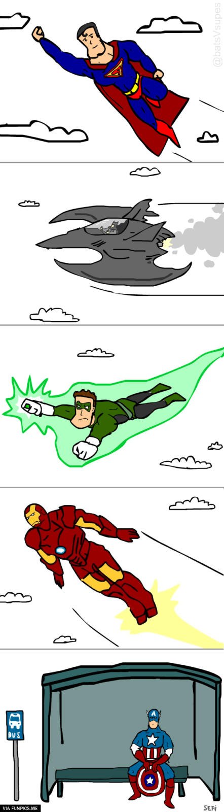 Which superhero cant fly