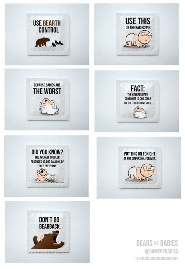 Check out these cool anti-baby condoms