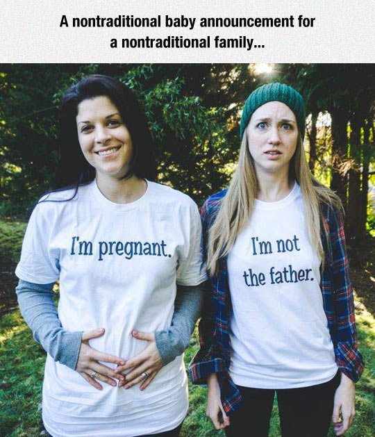 Best untraditional baby announcement ever