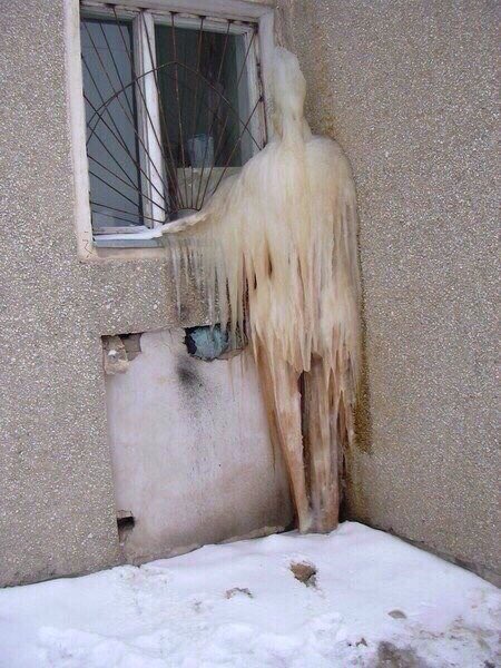 When it’s so cold the ghost trying to haunt your house freezes to death
