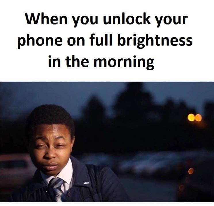 Unlocking your phone in the morning