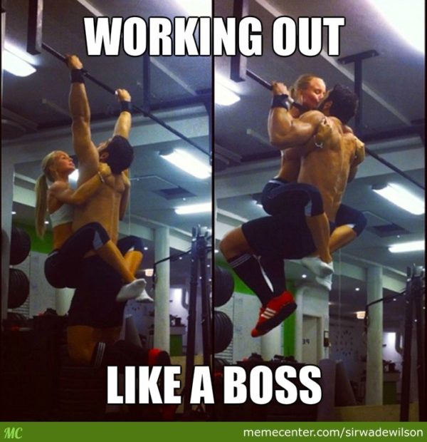 Working out like a boss!