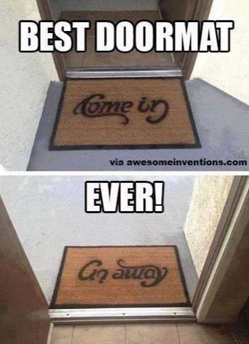Cool personalized front door mats
