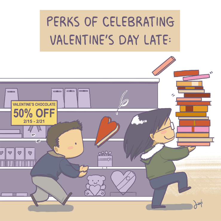 The perks of late Valentine’s celebration