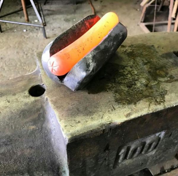 This metal hot dog looks so real and delicious