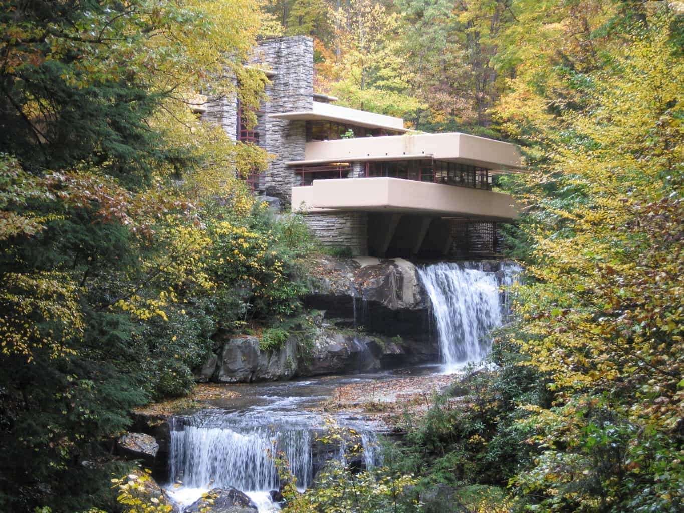 The Fallingwater, in Pennsylvania (USA)