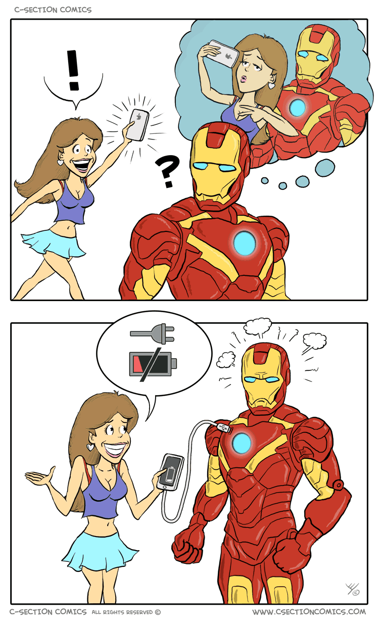 Want to selfie with Iron Man … or maybe not