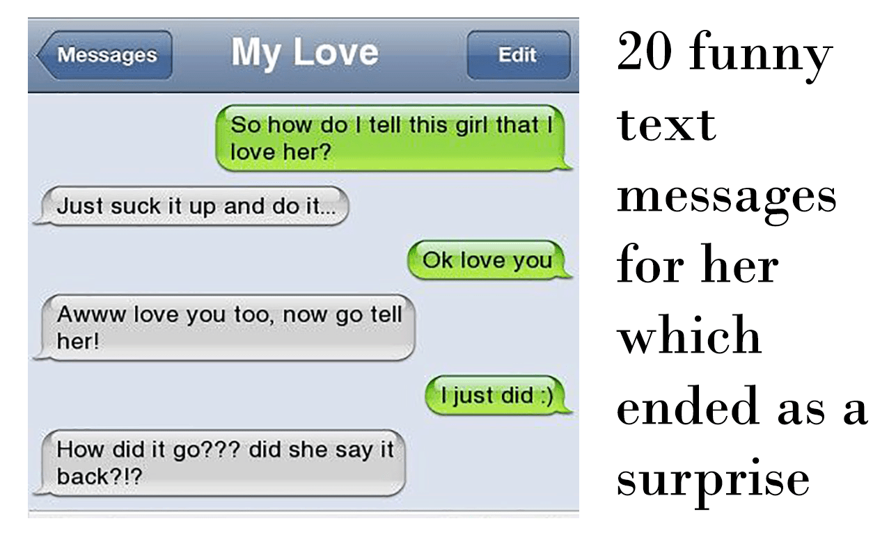 funny text messages for her