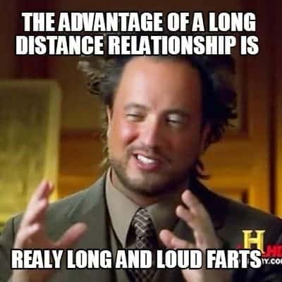 What is the advantage of a long distance relationship?