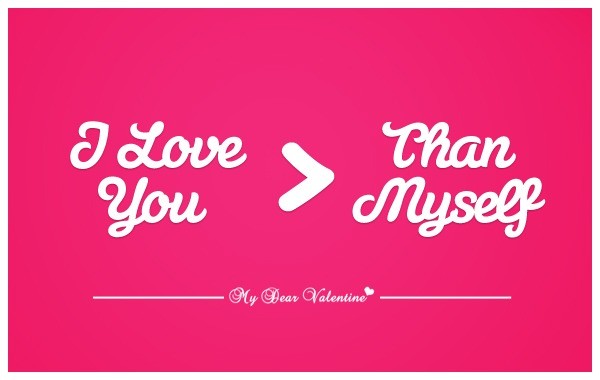 I Love you More Than Myself