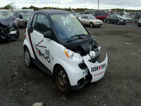 wrecked smart car in tokyo
