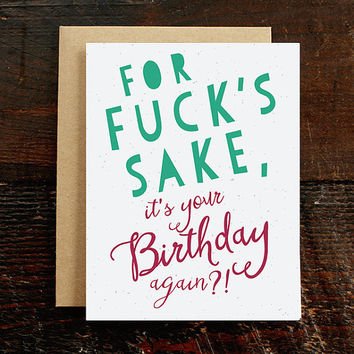 It's your birthday again