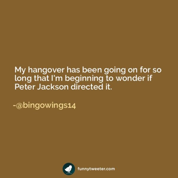 funny hangover tweets
