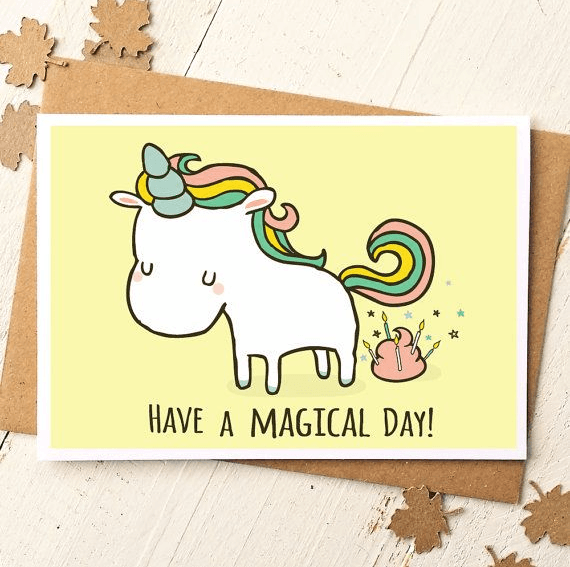 Have a magical day funny greeting card