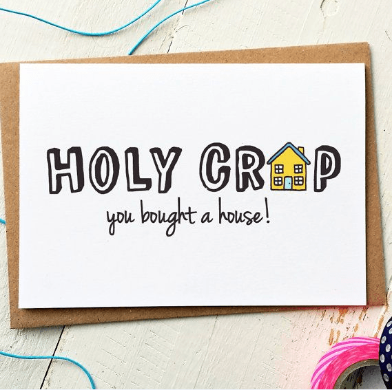 Holy crap funny greeting card