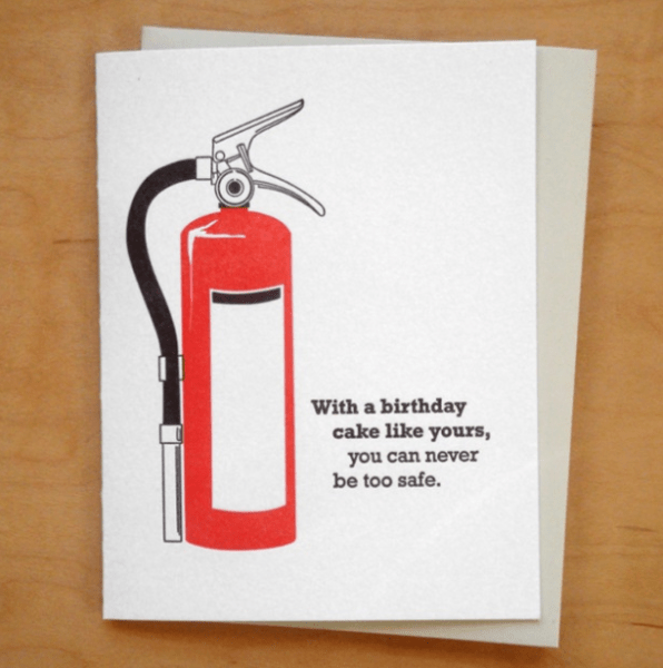 With a birthday cake like yours funny greeting card