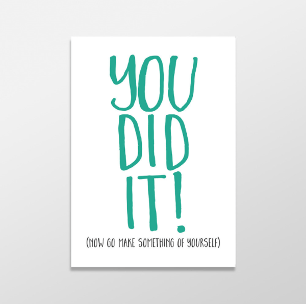 You did it funny greeting card