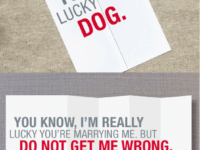 You lucky dog funny greeting card