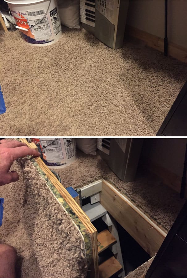 Secret Crawlspace Access Door