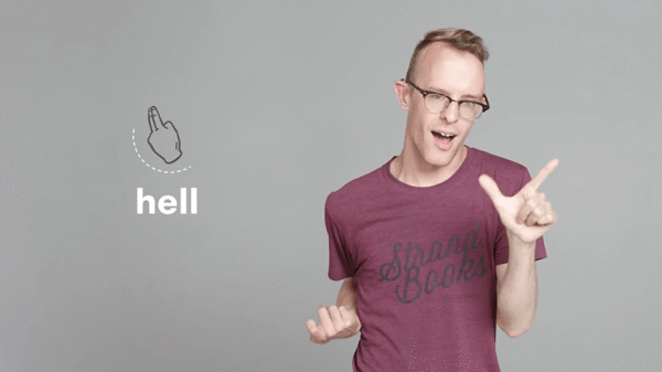 how to say hell in sign language