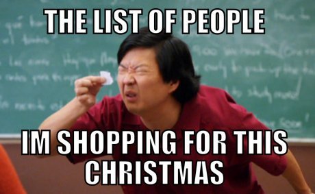 shopping for Christmas