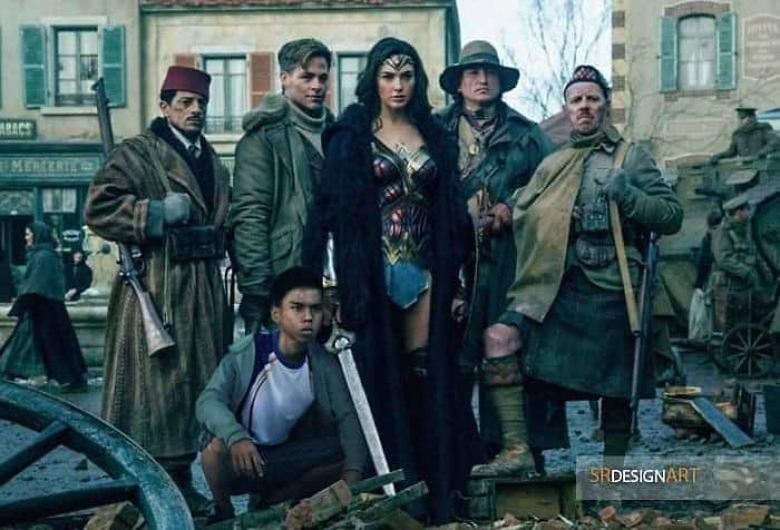 Photoshop guru with Wonder Woman