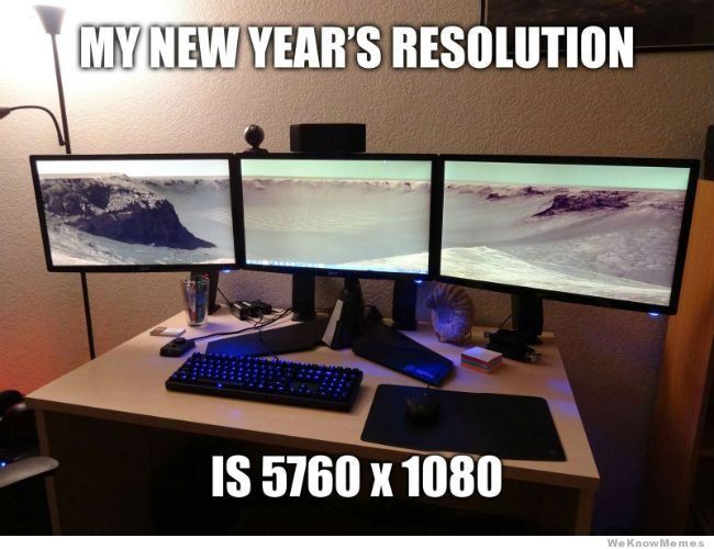 funny happy new year meme - gaming resolution
