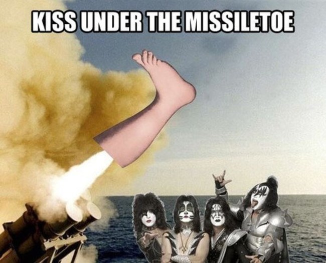 Kiss under the MissileToe
