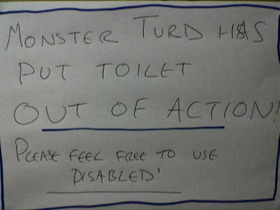 10+ funny toilet out of order signs which are ridiculously hilarious!