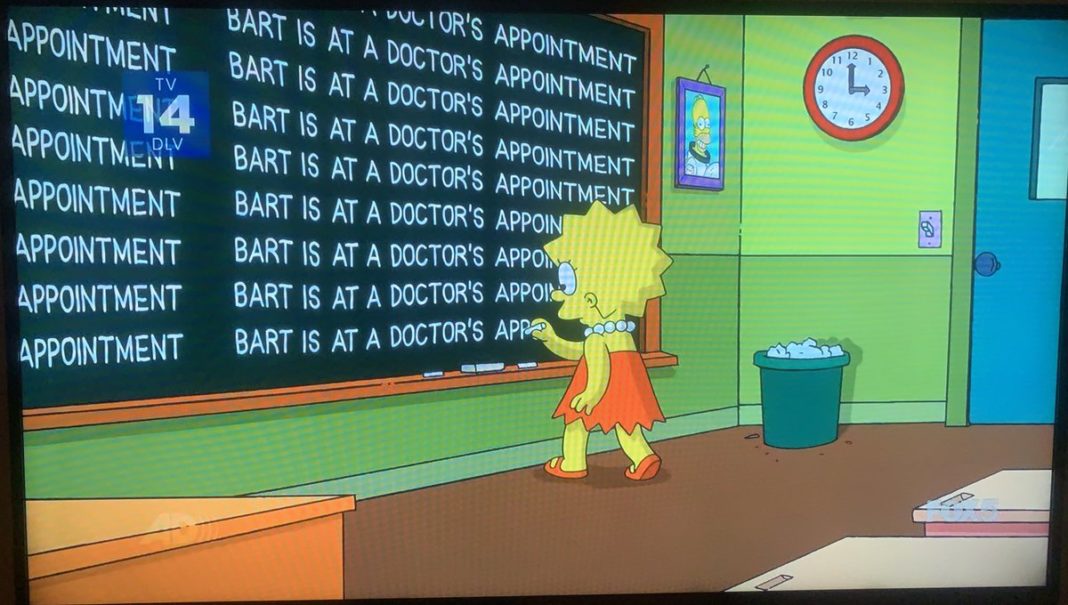 23 of the best Simpsons chalkboard gags of all times