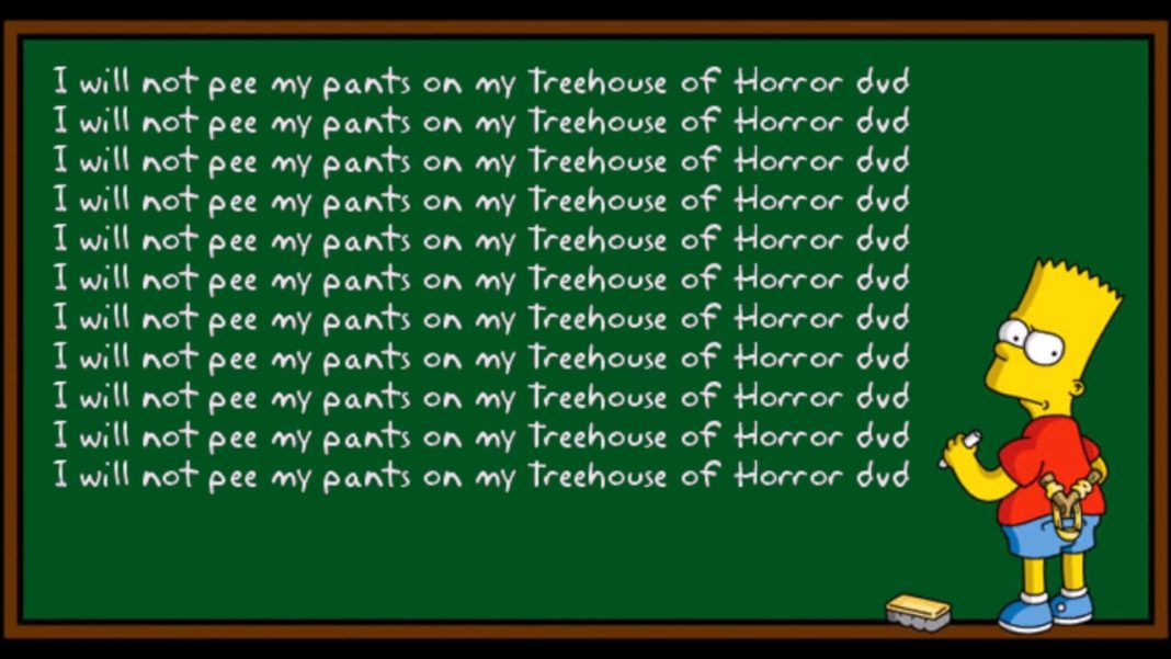 23 of the best Simpsons chalkboard gags of all times