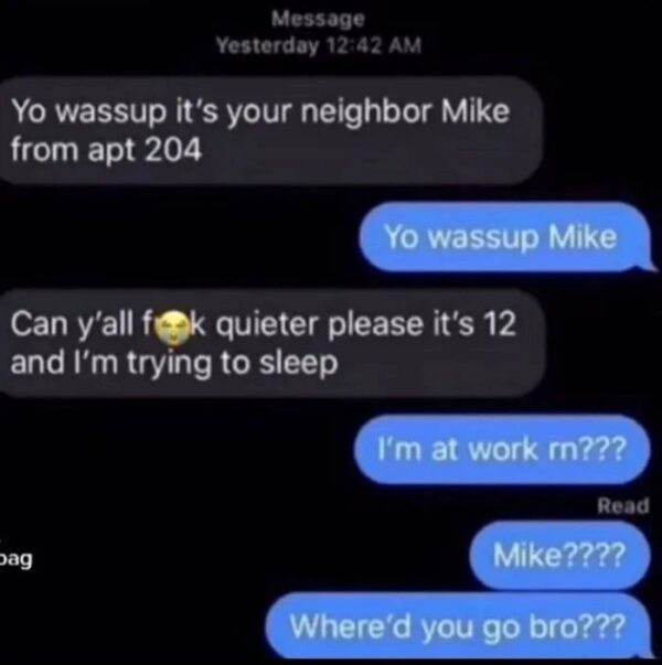 I wished I could see his face right now