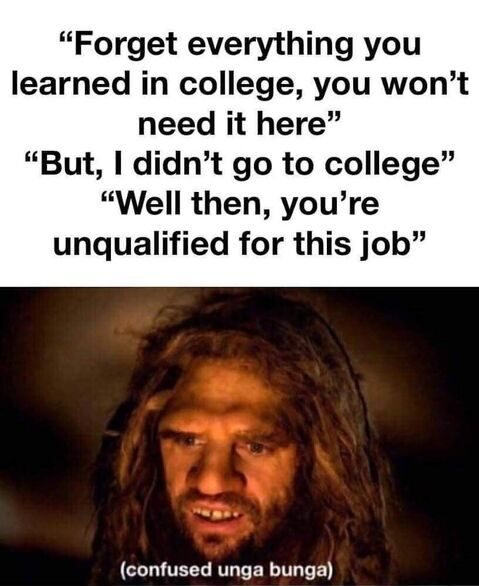 I did not go to college