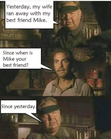 My best friend Mike...